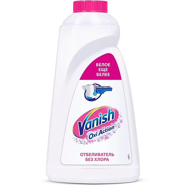 Пятновыводитель + отбеливатель Vanish Oxi Action кристальная белизна 1 литр