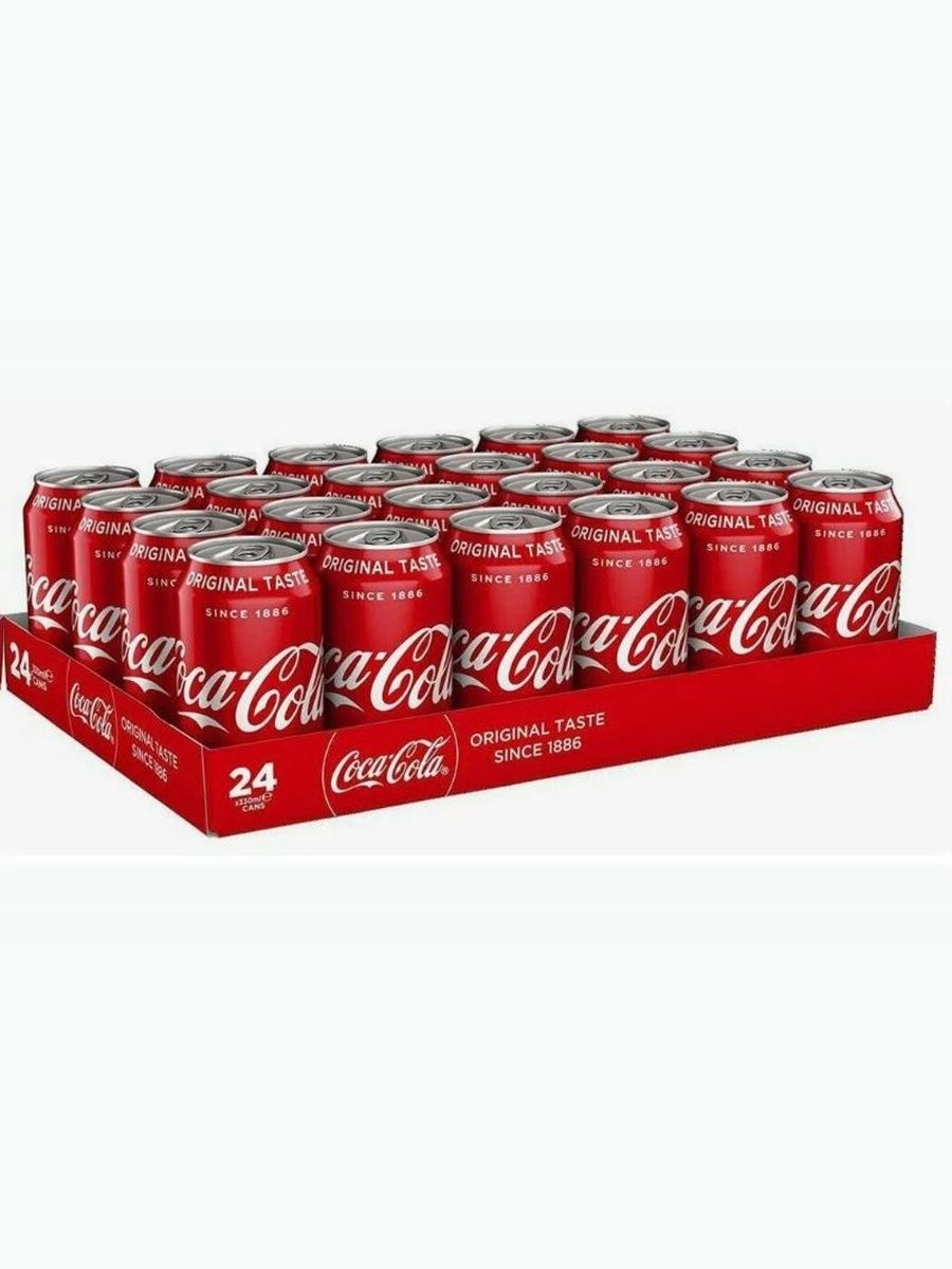 Газированный напиток Coca-Cola жб, 0,33 л (24 шт в упаковке)