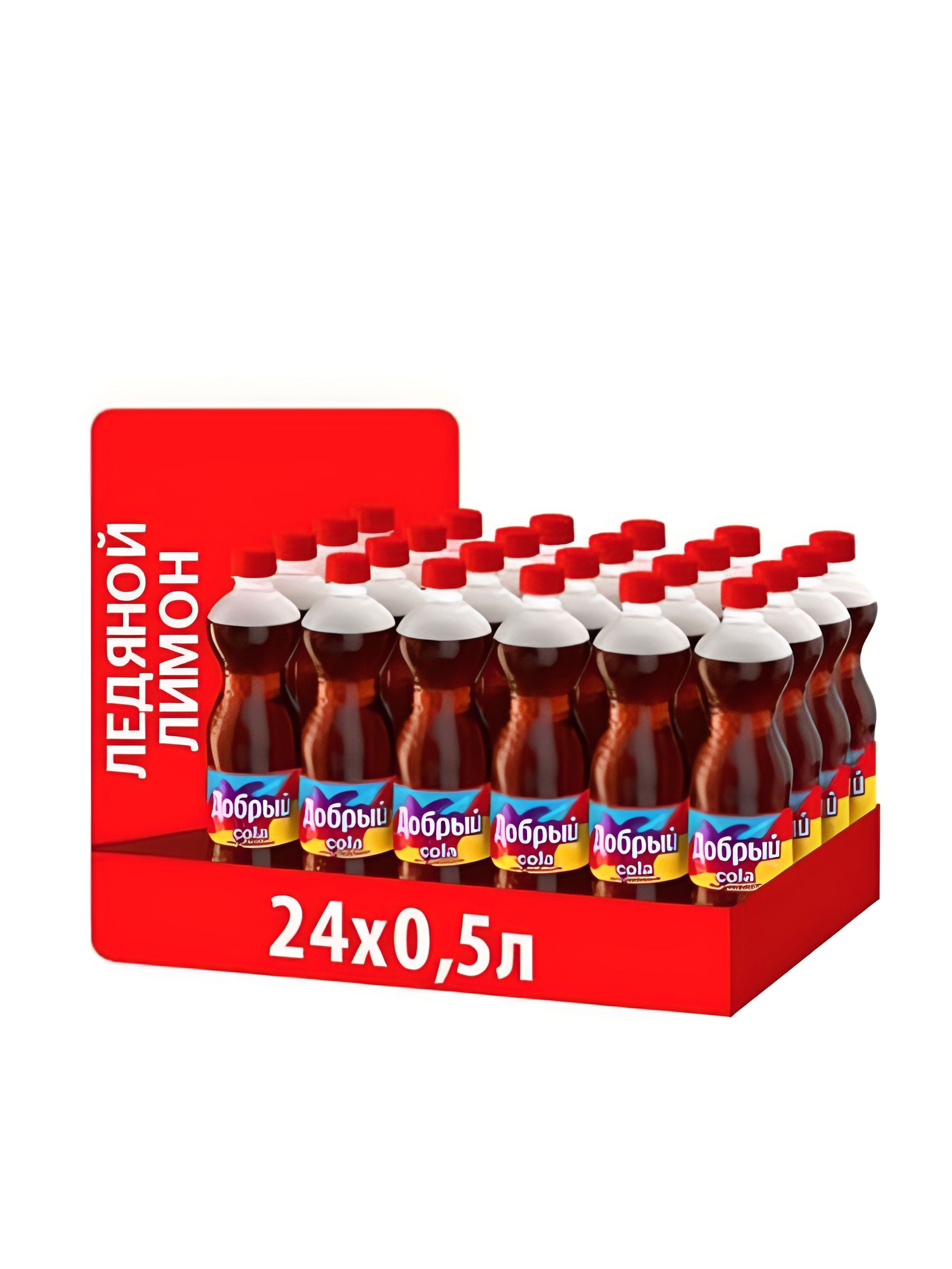 Напиток Добрый Cola Ледяной лимон, 0,5 литр. ПЭТ. Упаковка 24 шт.
