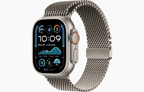 Умные часы Apple Watch Ultra 2 49 мм (2024) Natural Case with Titanium Milanese Loop (49mm, Natural L, L)