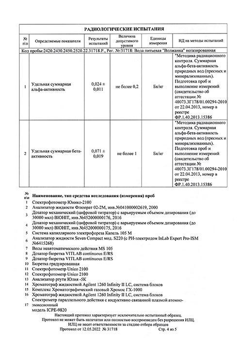 Вода Волжанка 0.5 литра, без газа, стекло, 15 шт. в уп.