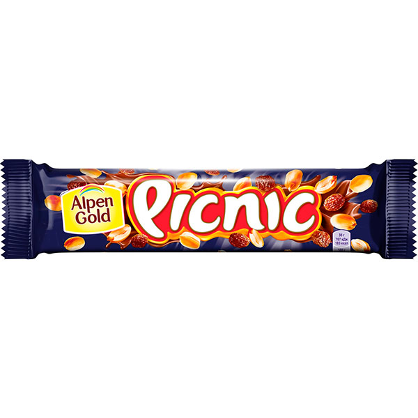 Шоколадный батончик Picnic арахис 38 гр