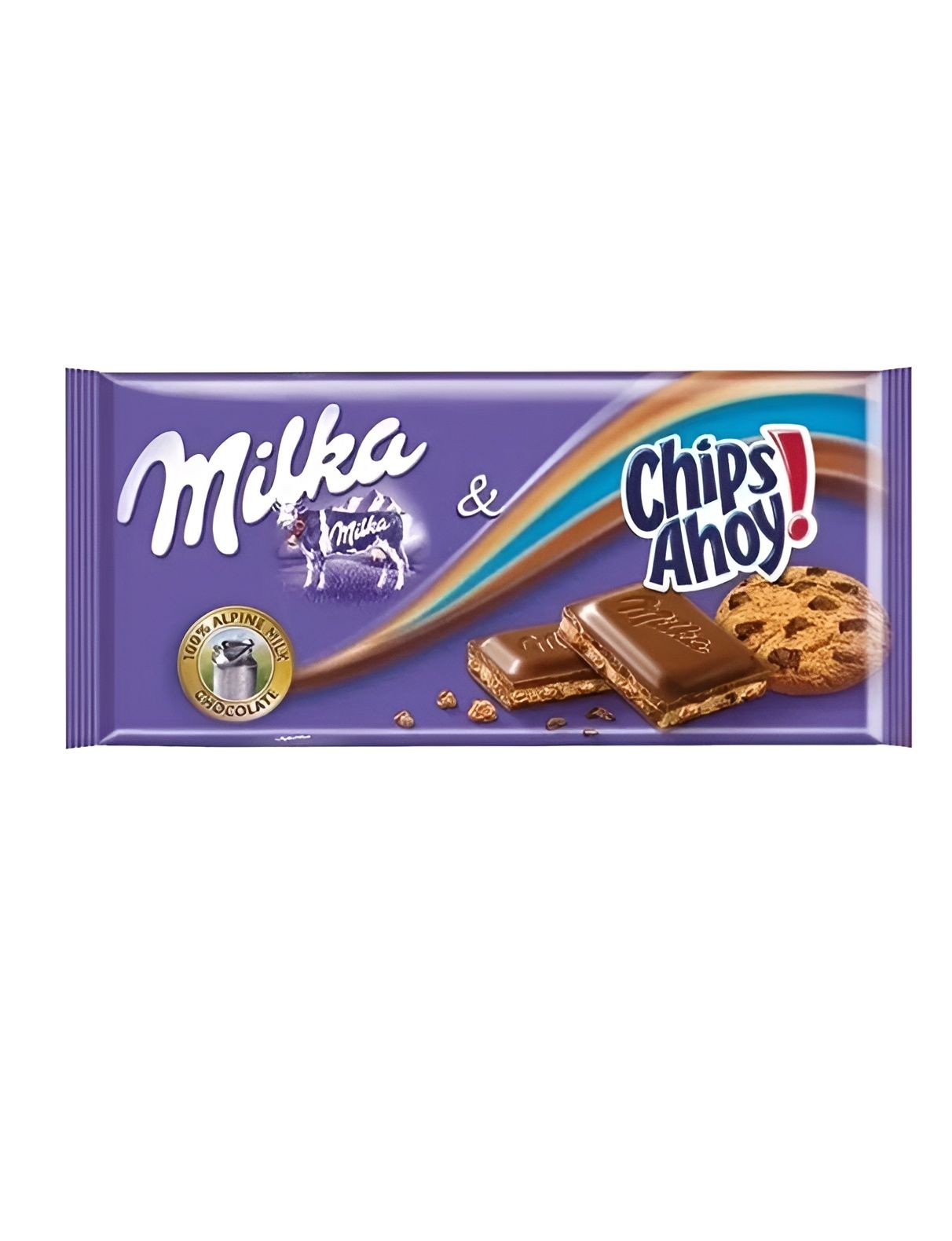 Шоколад молочный Milka Chips Ahoy, 100 г. 22 шт.