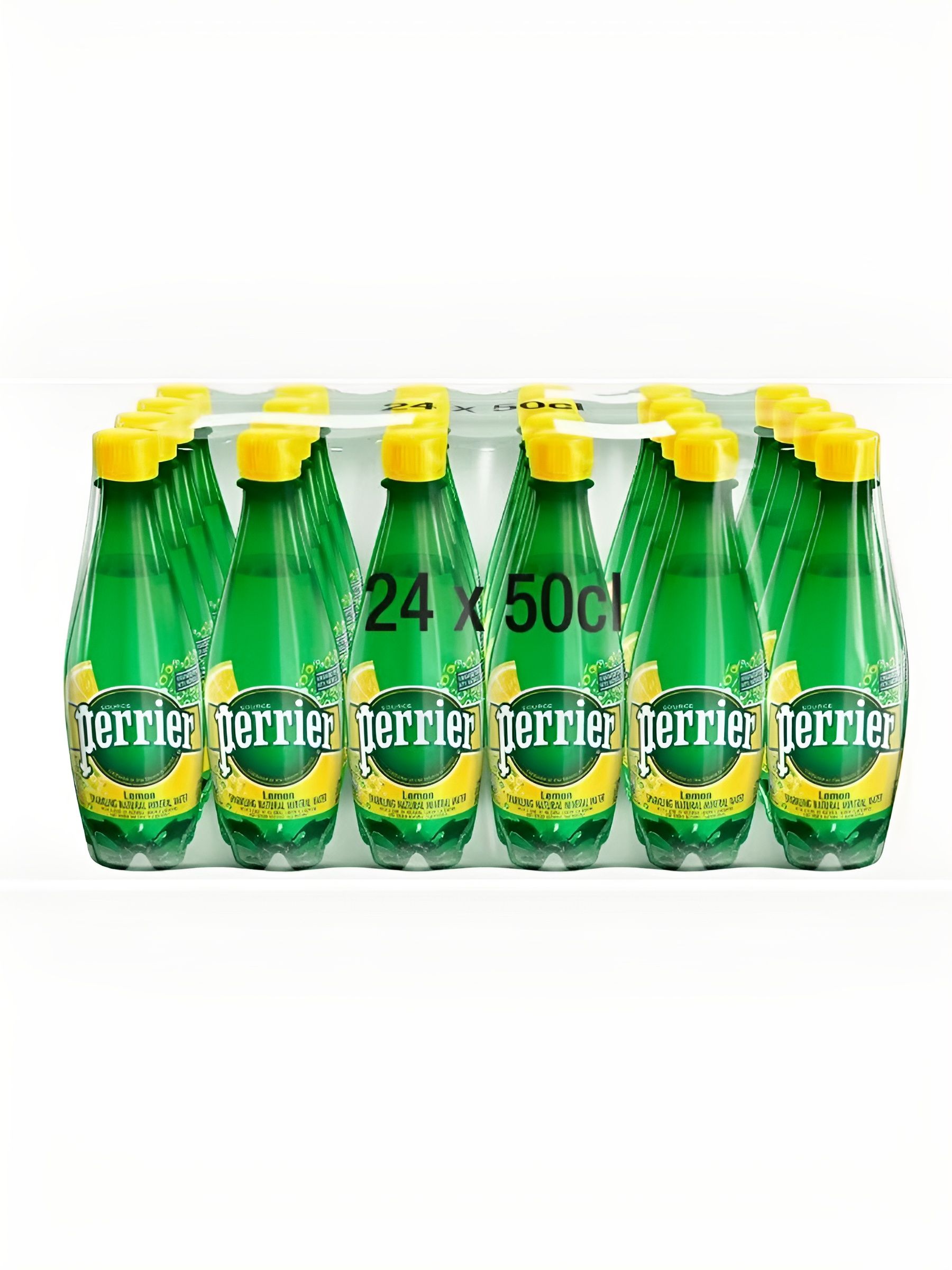 Вода минеральная Perrier (Перье), газированная, Лимон, 24 шт по 0,5 л.