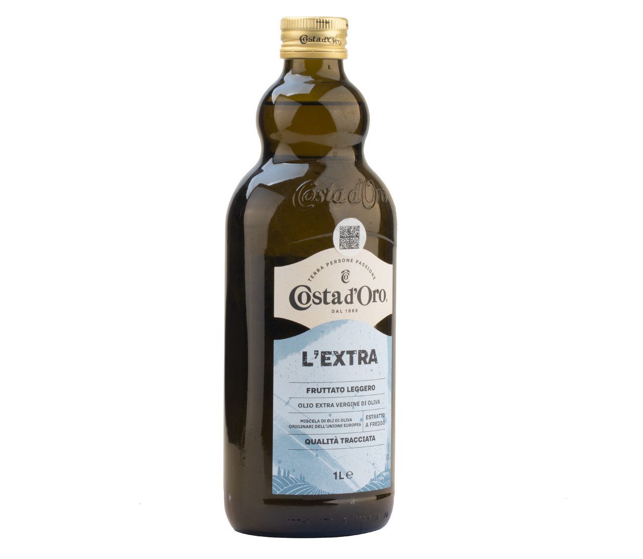 Масло оливковое Costa d'Oro Il Delicato Extra Virgin нерафинированное, 1л