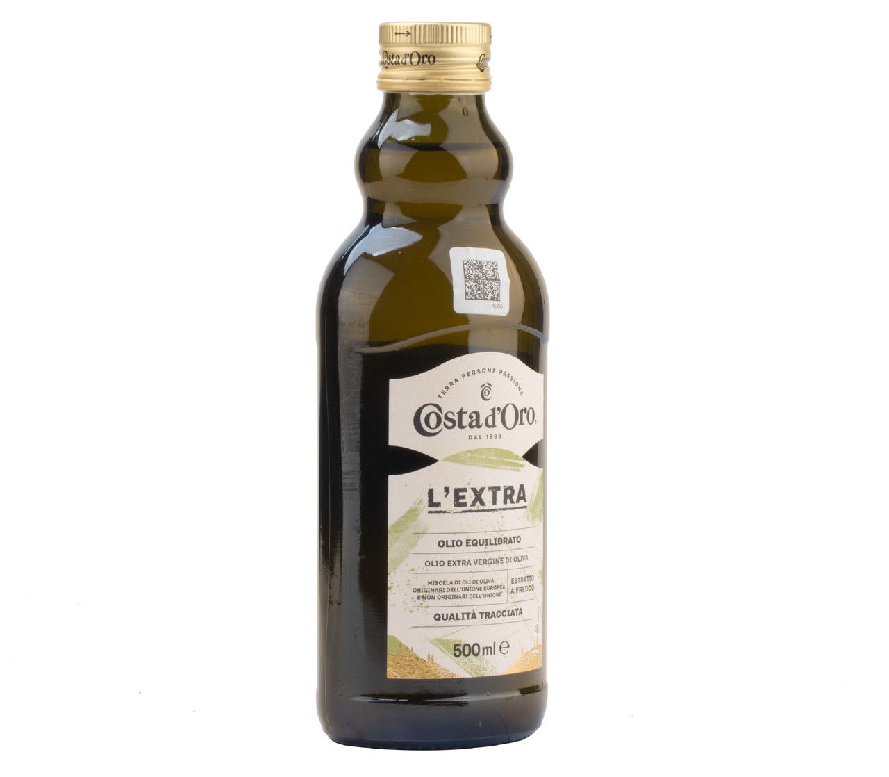 Масло оливковое Costa d'Oro L'Extra Extra Virgin нерафинированное, 500мл х 6шт.