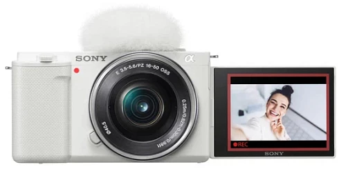 Беззеркальный фотоаппарат Sony ZV-E10 Kit 16-50mm + 55-210mm (Белый)