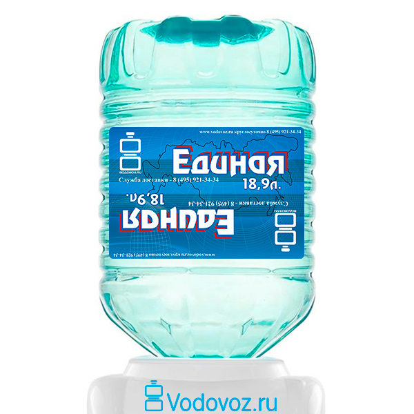 Вода Единая 18.9 литров в одноразовой таре