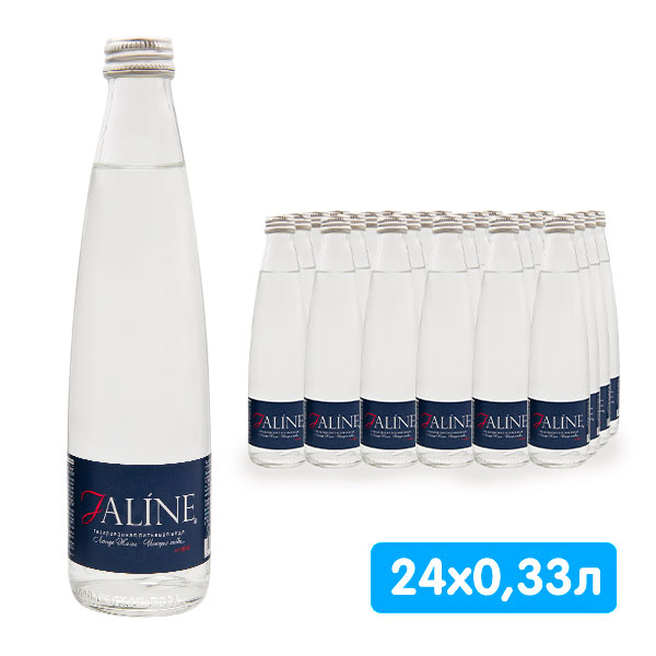 Вода Jaline 0.33 литра, газ, стекло, 24 шт. в уп.