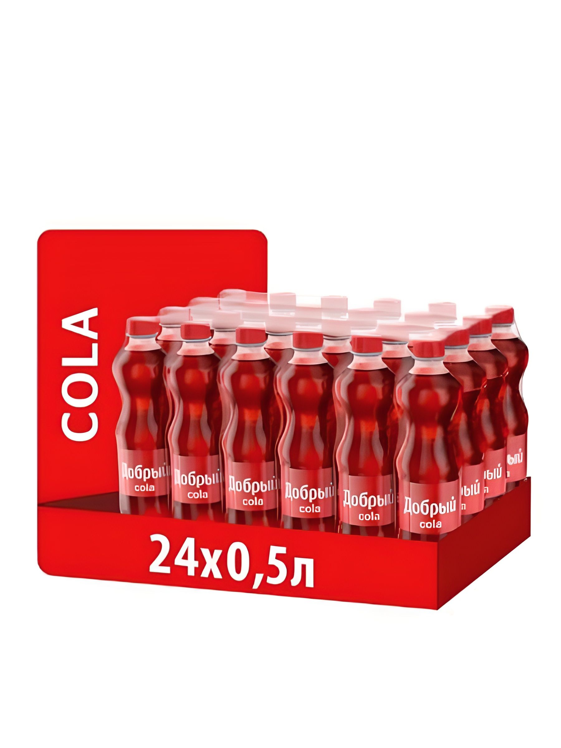 Напиток Добрый Cola, 0,5 литр. ПЭТ. Упаковка 24 шт.