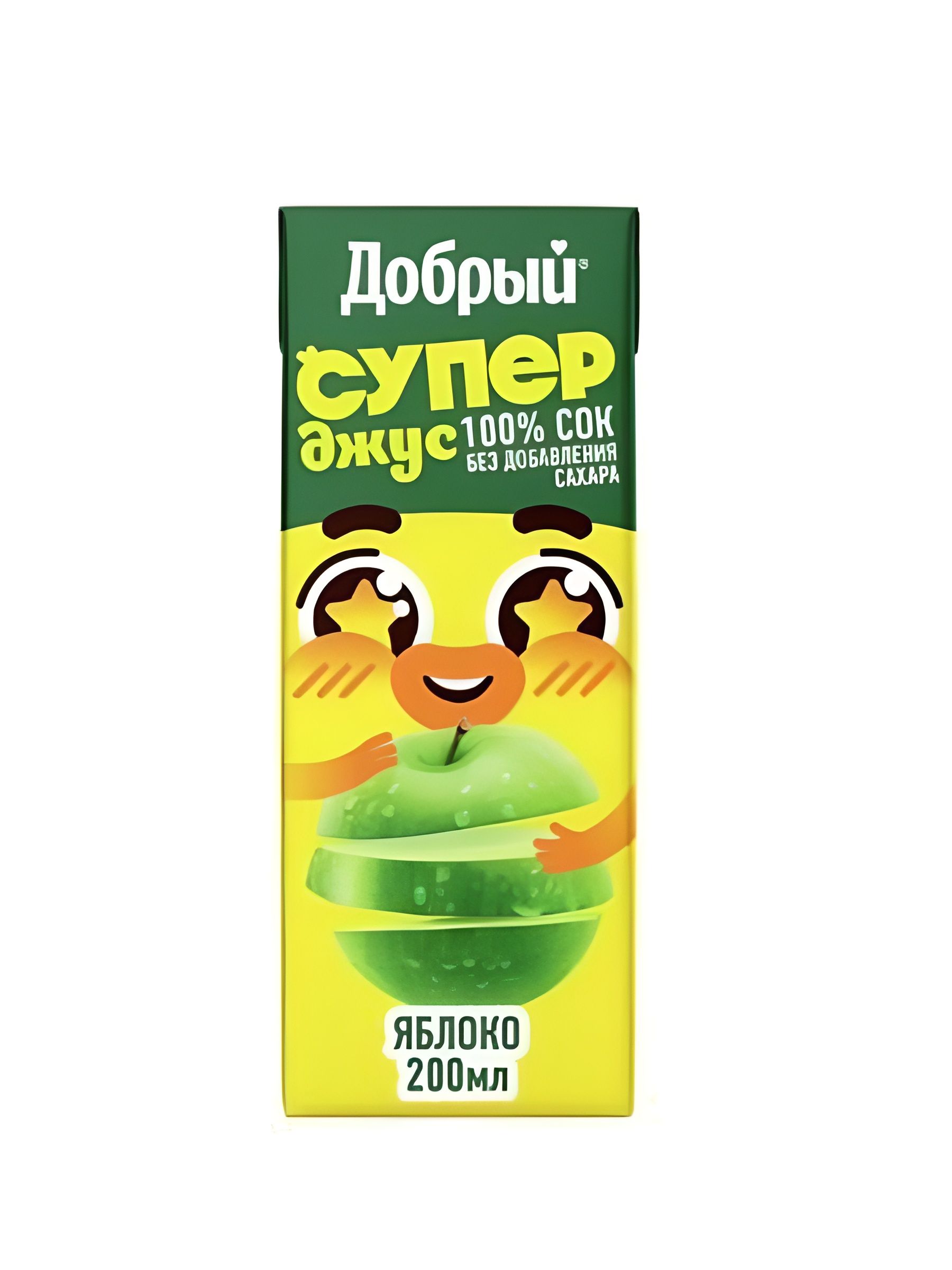 Сок Добрый Active kid Яблочный 200мл. Упаковка 27 шт.