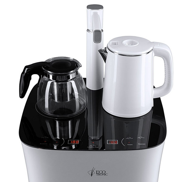 Кулер с чайным столиком Тиабар Ecotronic TB11-LE white