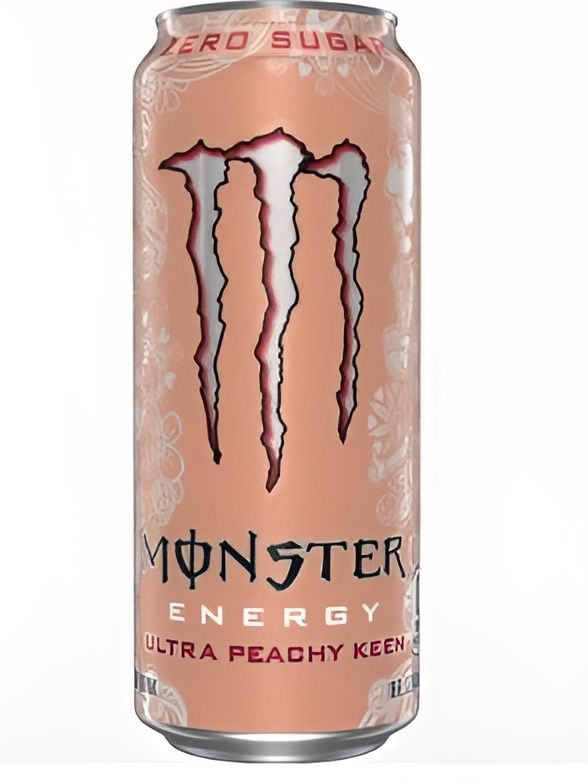Энергетический напиток Monster Energy Ультра Пич Кин Зеро, со вкусом персика, 500 мл, упаковка 12 шт