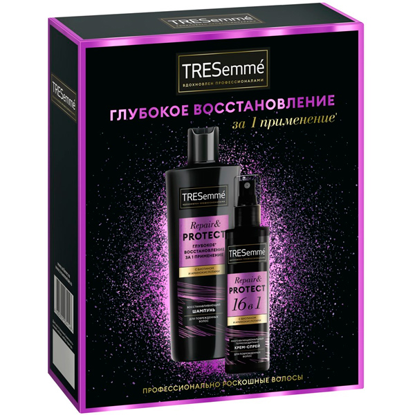 Набор подарочный Tresemme Repair Protect Шампунь 230 мл + Спрей термозащитный 190 мл