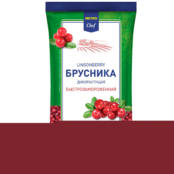 Брусника Metro Chef дикорастущая замороженная 1,5 кг