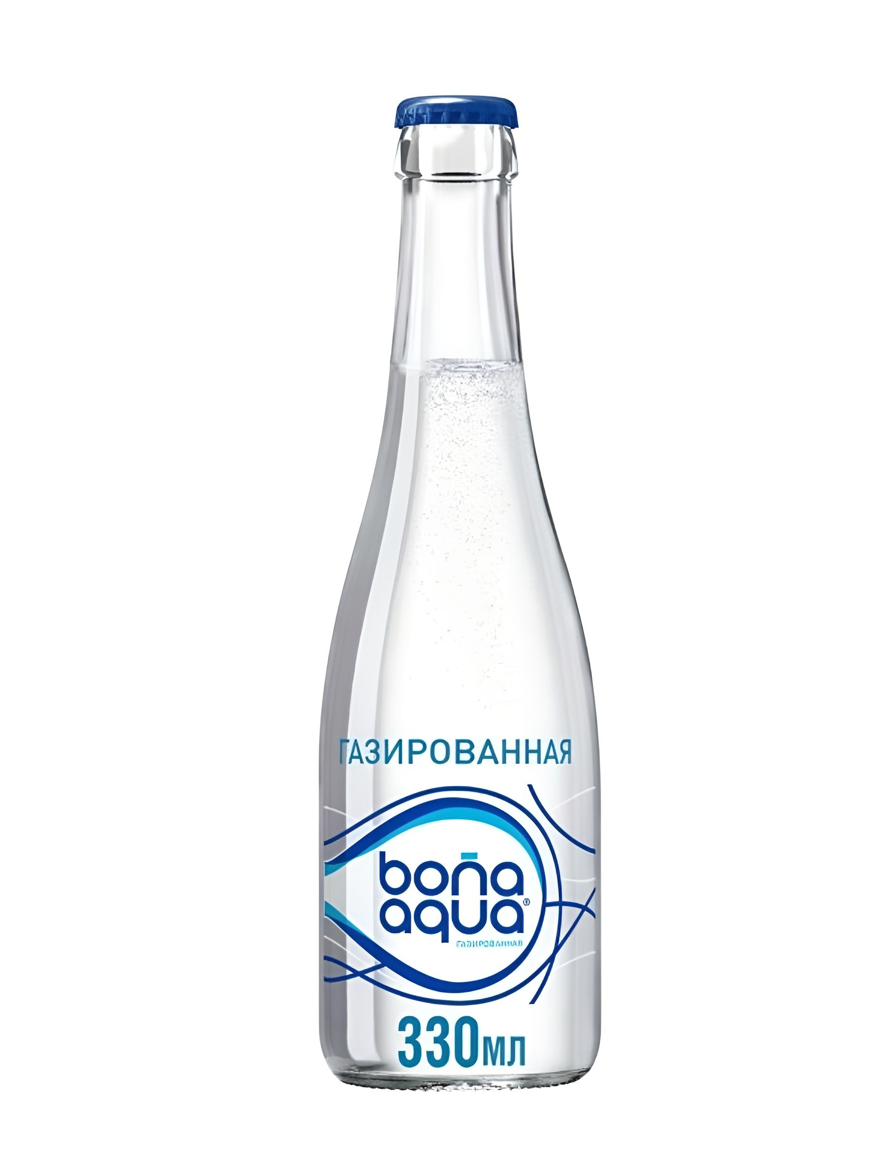 Вода питьевая газированная BonaAqua 330 мл х 12 шт