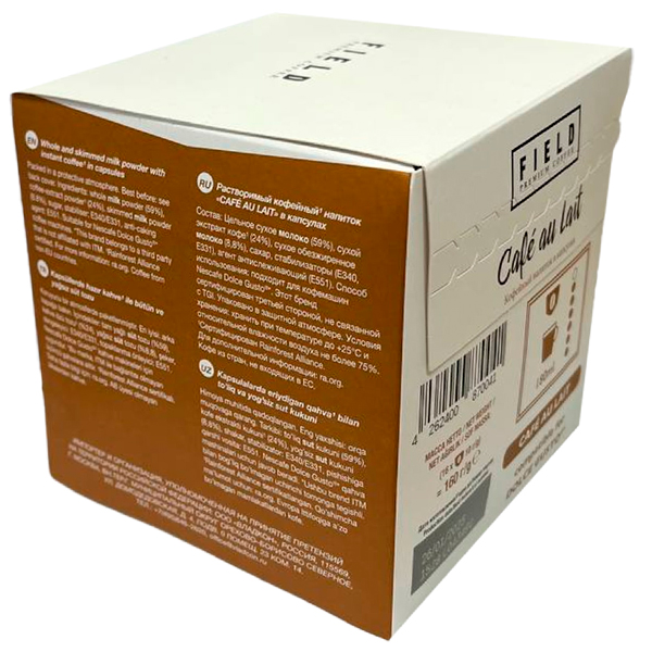 Кофейный напиток Field Cafe au Lait 16 капсул, 160 гр