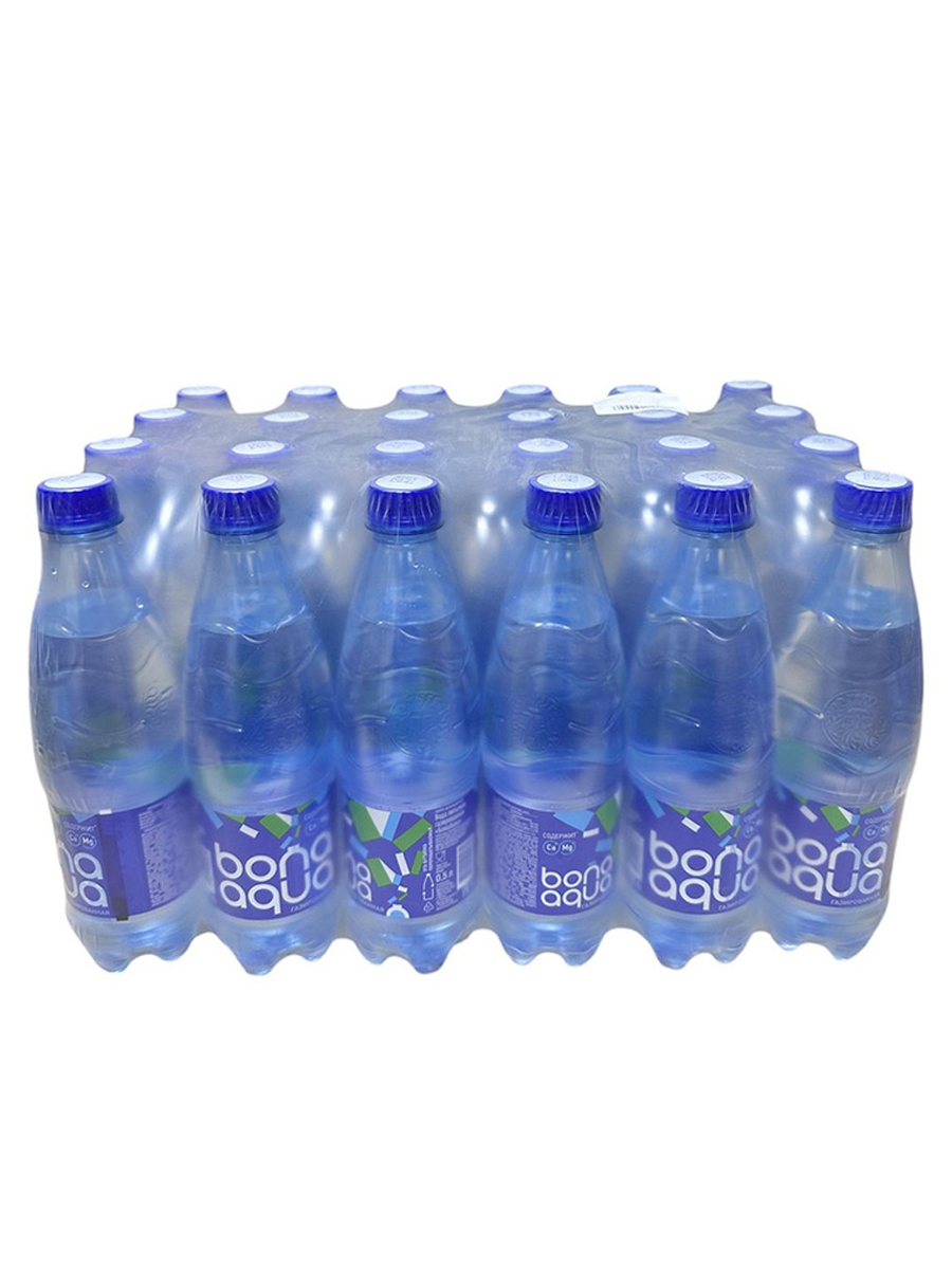 Вода питьевая газированная BonAqua 0,5 л х 24 шт