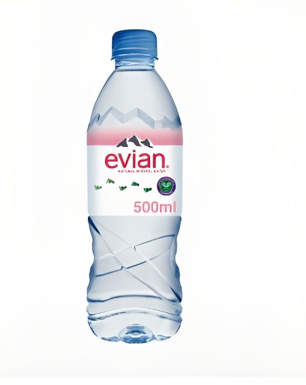 Вода Evian минеральная природная столовая негазированная 0,5л (упаковка 0,5л х 24 шт)