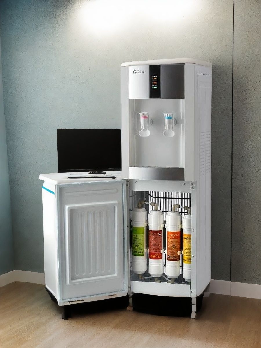 Пурифайер-проточный кулер для воды Aquaalliance H1s-LD white/silver