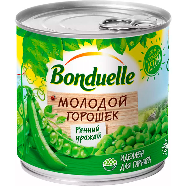 Горошек Bonduelle молодой ранний урожай 425 мл