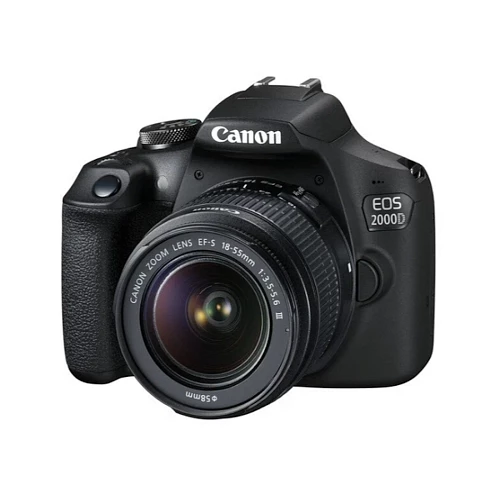 Фотоаппарат Canon EOS 2000D Kit EF-S 18-55mm f/3.5-5.6 III (Черный)