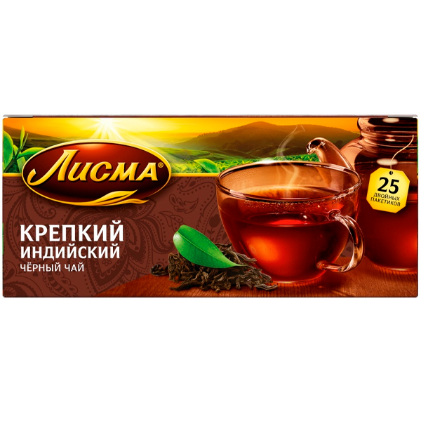 Чай черный Лисма Крепкий 25 пак