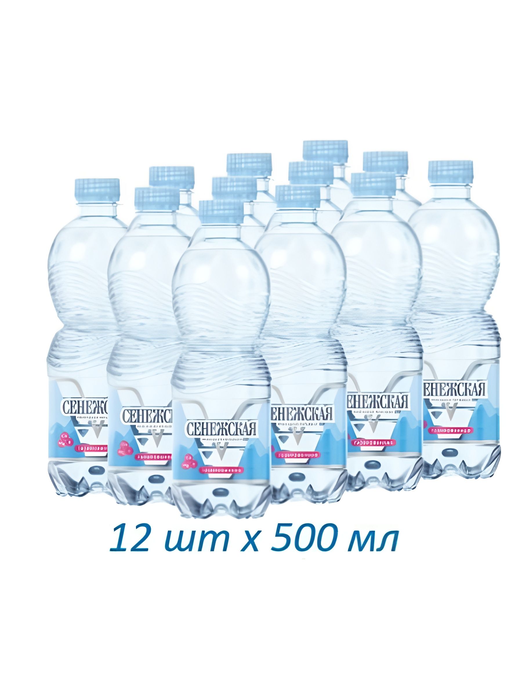 Вода Сенежская питьевая газированная, 500 мл х 12 шт
