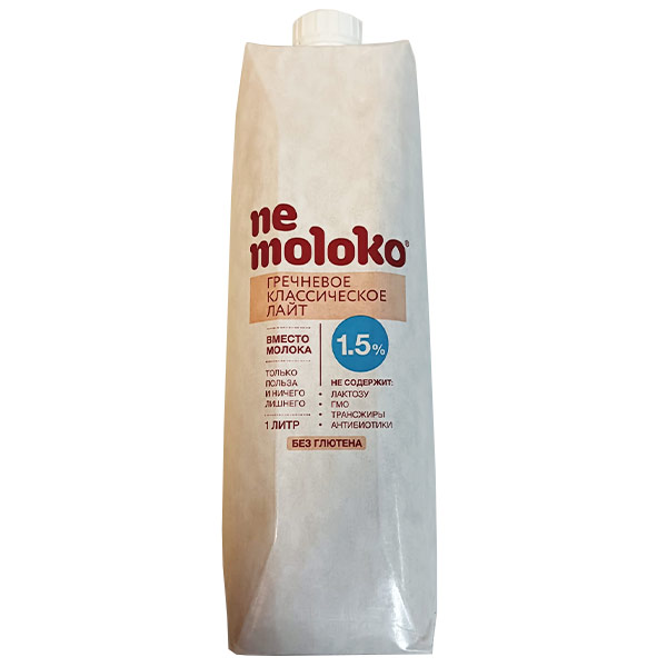 Напиток NeMoloko гречневый классический 1,5% 1 литр
