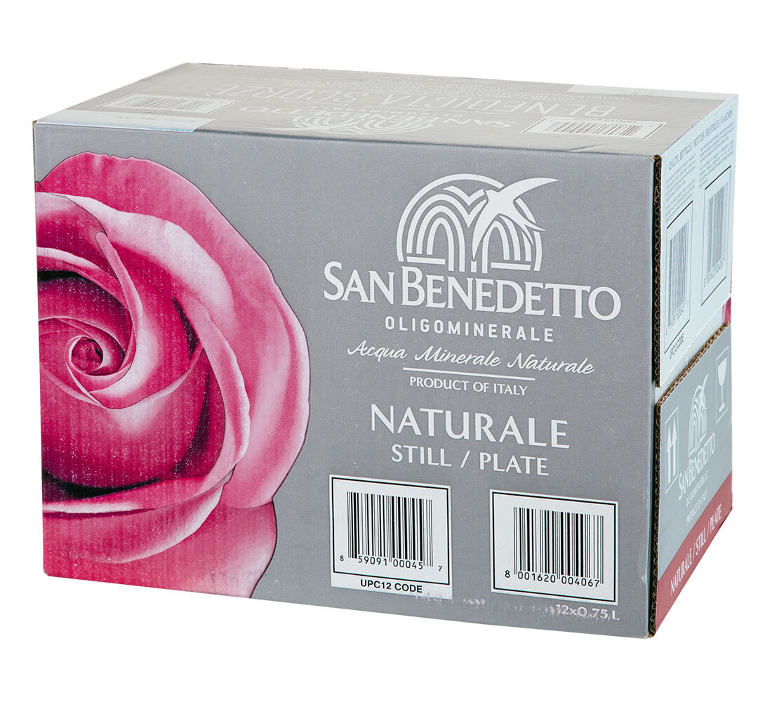 Вода "San Benedetto"0,75 *12шт, негазированная, стекло