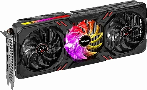 Видеокарта ASRock 16384Mb Intel Arc A770 Phantom Gaming 16GB OC (A770 PG 16GO) 3xDP, 1xHDMI, Ret (Чёрный)