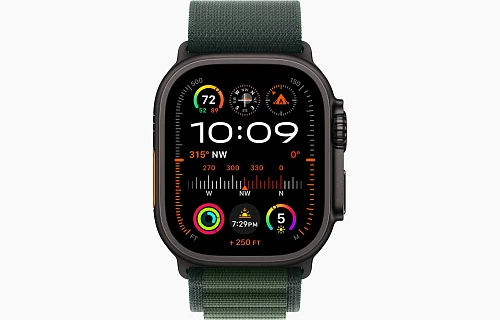 Умные часы Apple Watch Ultra 2 49 мм (2024) Black Case with Alpine Loop (49mm, Dark Green L, L)
