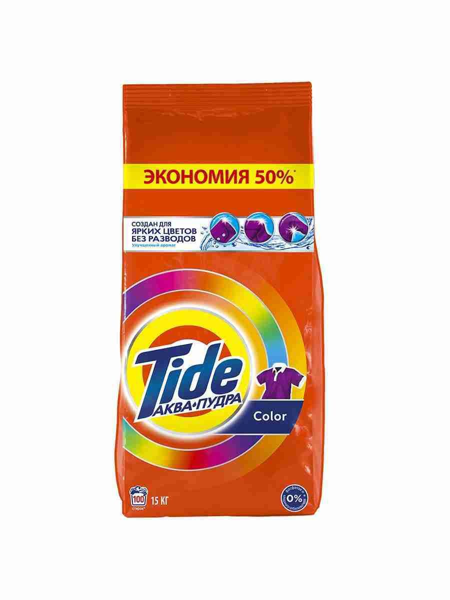 Порошок стиральный Автомат Tide Color, 100 стирок, 15 кг