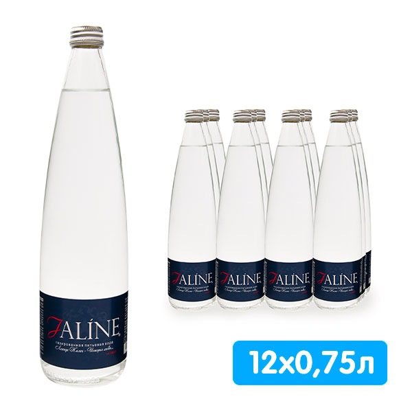 Вода Jaline 0.75 литра, газ, стекло, 12 шт. в уп.