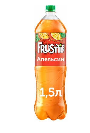 Напиток Frustyle газированный, апельсин, 1.5л. ПЭТ. Упаковка 6 шт.