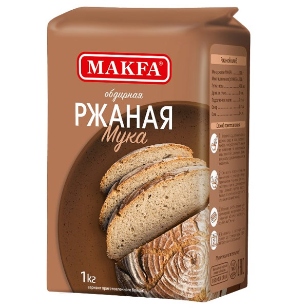 Мука MAKFA ржаная 1 кг
