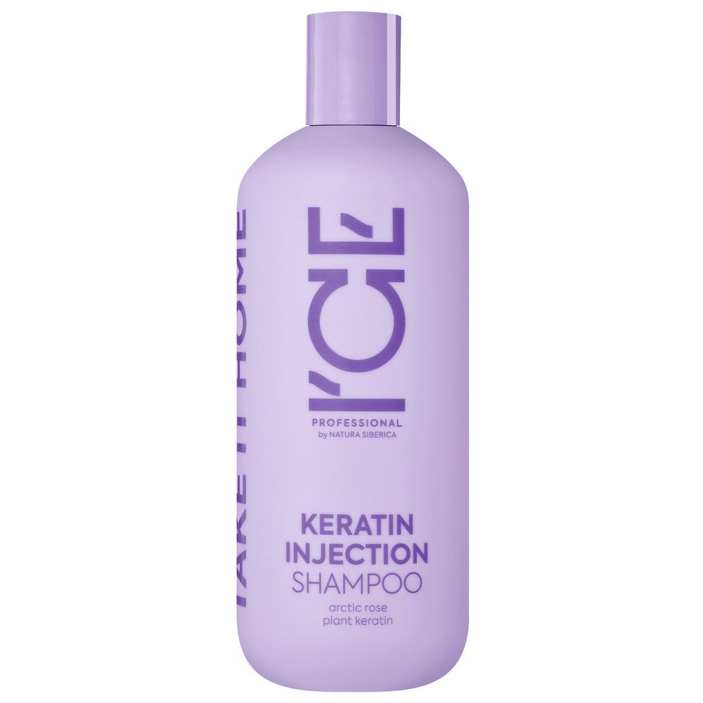 Кератиновый шампунь для поврежденных волос Keratin Injection ICE Professional by Natura Siberica Take It Home, 400 мл х 6шт.