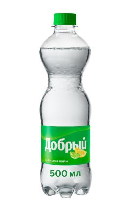 Напиток Добрый Лимон-лайм газированный, 0,5 литр. ПЭТ. Упаковка 24 шт.