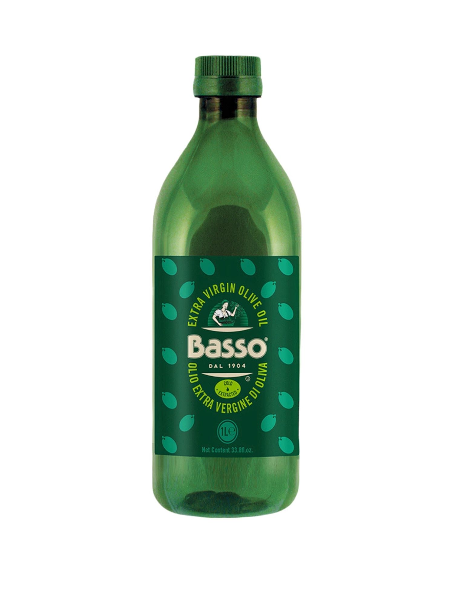Масло Оливковое Basso Extra Virgin Нерафинированное 1л пэт х 4шт.