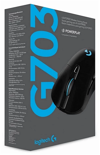 Беспроводная игровая мышь Logitech G G703 Hero (Чёрный)