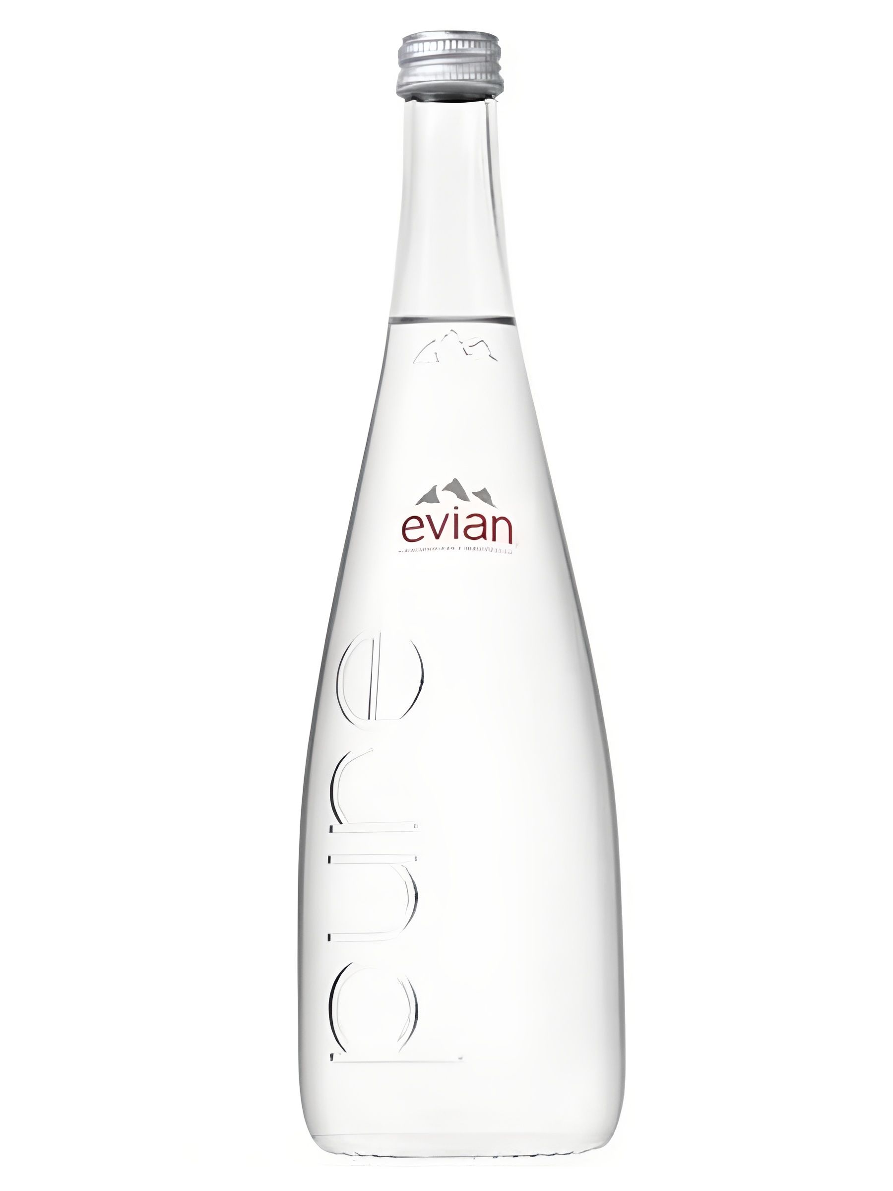 Вода негазированная Evian, 12шт по 0.75 л, стекло