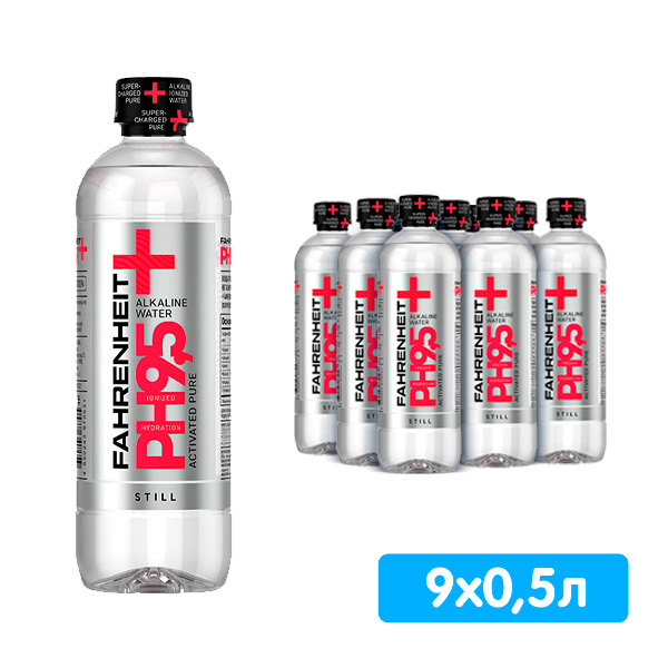 Вода Fahrenheit 0.5 литра, без газа, пэт, 9 шт. в уп.