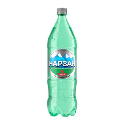 Вода минеральная газированная Нарзан 6 шт по 1,5 л ПЭТ
