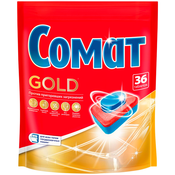 Таблетки для посудомоечной машины Сомат Gold 36 шт