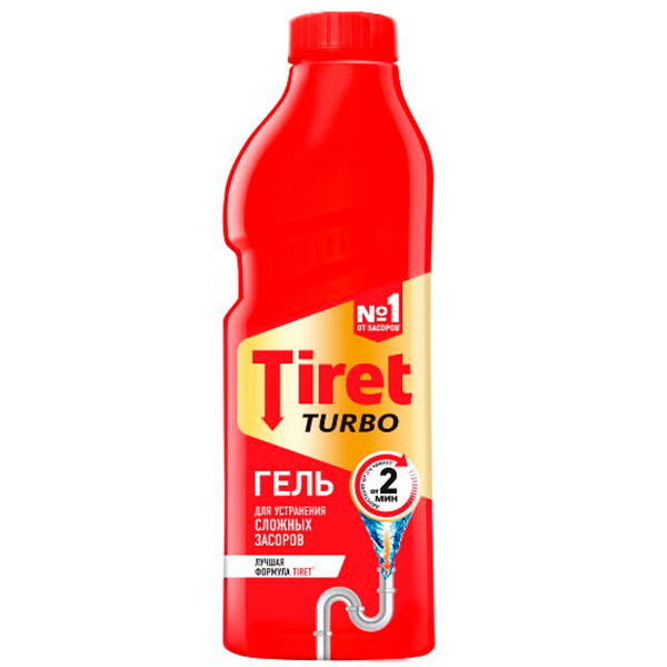 Гель для удаления засоров Tiret Turbo 1 л
