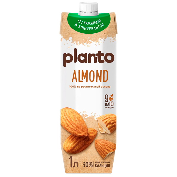 Напиток Planto миндальный 1,2% 1 л