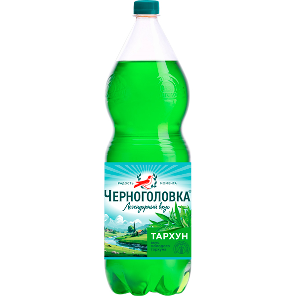 Черноголовка Тархун 2 литра, газ, пэт, 6 шт. в уп.