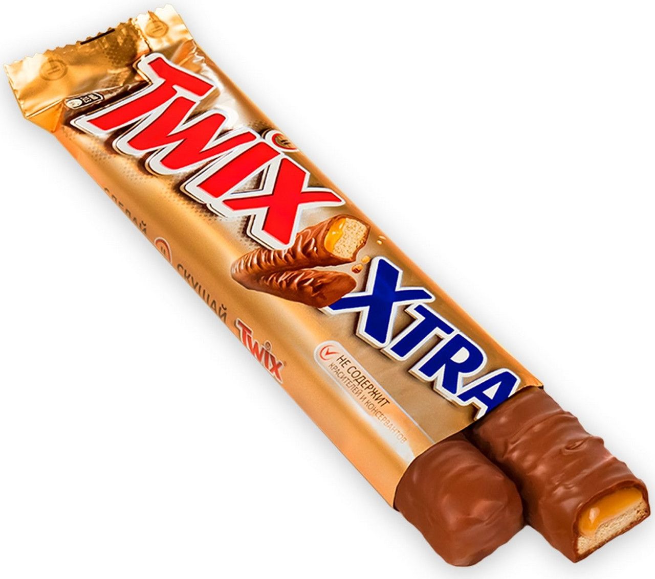 Батончик шоколадный Twix Xtra, 82г. Упаковка 24 шт.