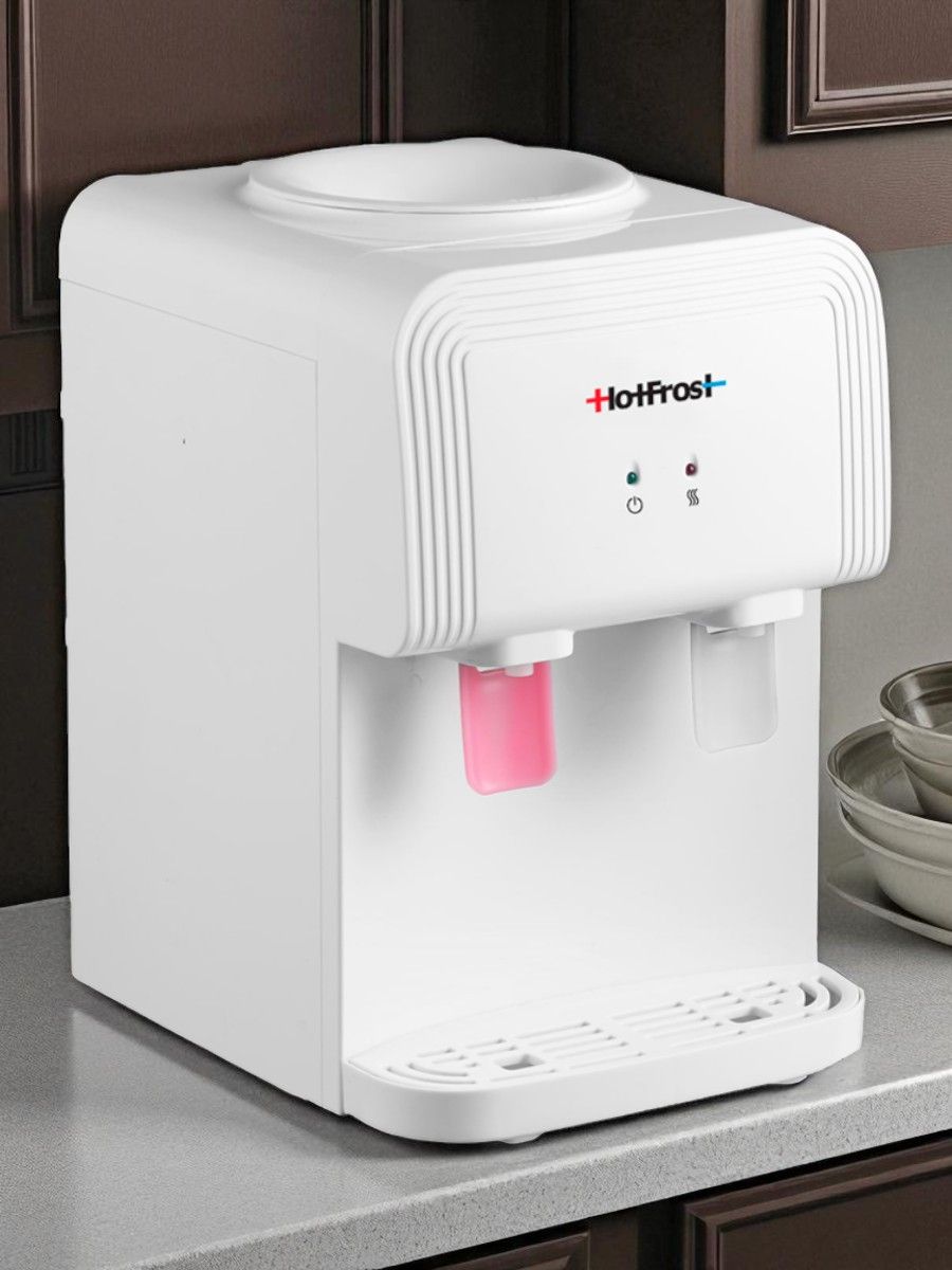HotFrost Кулер для воды настольный D70F с верхней загрузкой, с нагревом