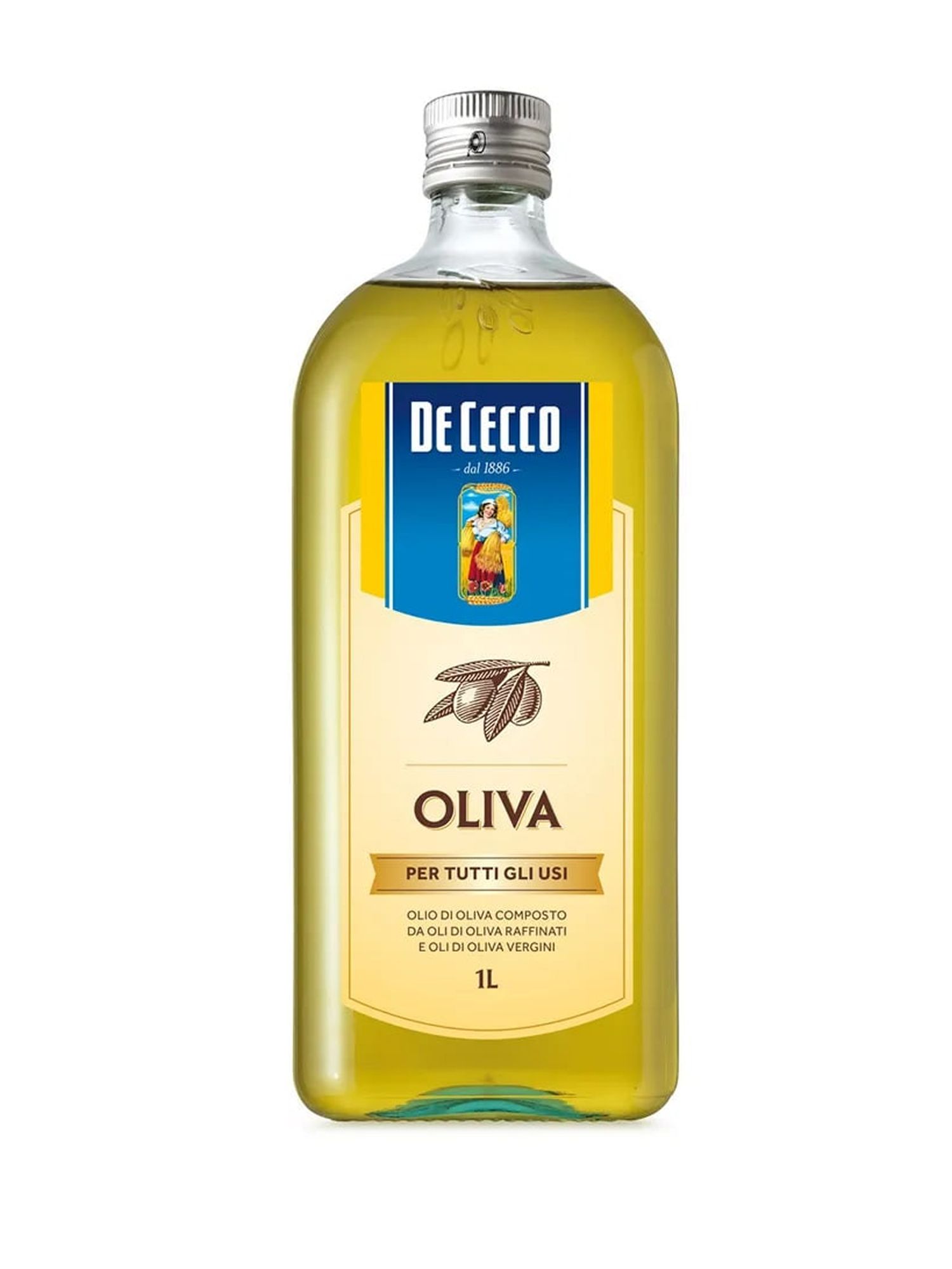 Масло оливковое De Cecco Oliva, 1л х 12шт.